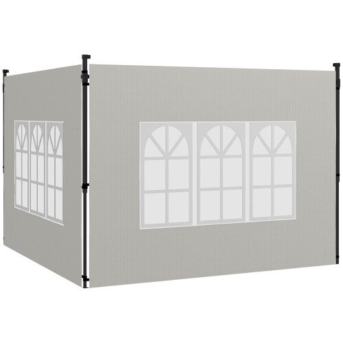 Outsunny Paredes Laterale Blanco 293 x 193 cm