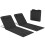 Outsunny Esterillas de Playa Negro 134 x 48 x 43 cm 1