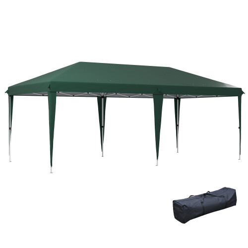 Outsunny Carpa Plegable verde 585 x 295 x 265 cm