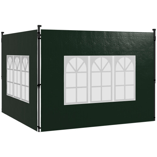 Outsunny Paredes Laterale Verde 293 x 193 cm