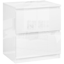 Mesita de noche Blanco 40 x 34 x 45 cm
