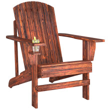 Adirondack Silla para Jardín Marrón 72 x 95 x 93 cm