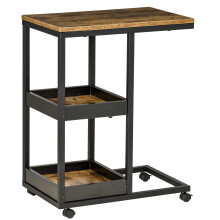 Mesa Auxiliar Marrón 51 x 33 x 66 cm