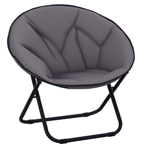 Outsunny Silla de Luna Gris 80 x 80 x 75 cm