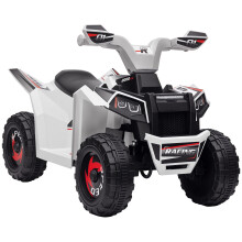 Quad Eléctrico Infantil Blanco 70 x 41.5 x 48.5 cm