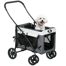 Carrito para Mascota Negro 81 x 58 x 97.5 cm