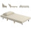 Homcom Sofá Cama Beige 94 x 78 x 80 cm 1