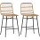 Homcom Taburetes de Bar Marrón 43 x 56 x 101 cm 1