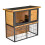 PawHut Conejera Exterior Madera Multicolor 89.5 x 45 x 81cm 1