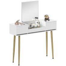 Tocador de Maquillaje Blanco 105.5 x 30 x 130.5 cm