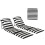Outsunny Esterillas de Playa Gris 50 x 150 x 2 cm 1