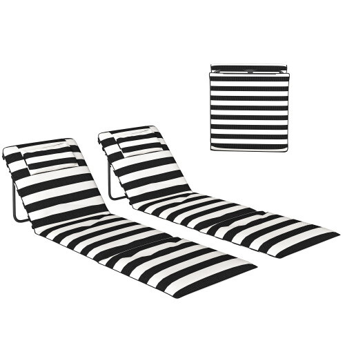 Outsunny Esterillas de Playa Gris 50 x 150 x 2 cm