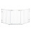PawHut Barrera de Seguridad Blanco 180 x 74.5 cm 1