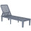 Outsunny Tumbona Gris 191 x 55 x 35.5 cm 1