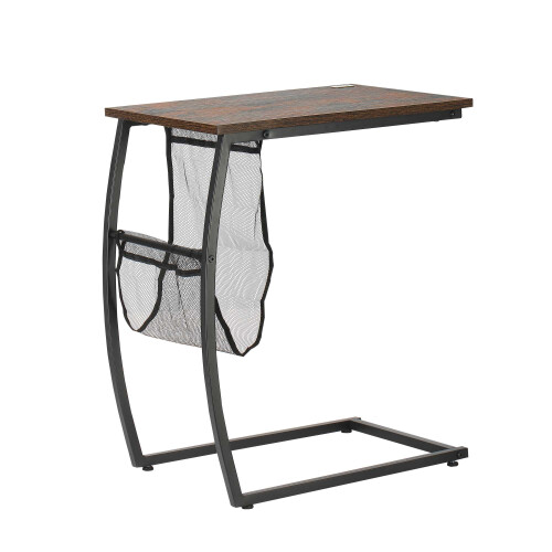 Homcom Mesa Auxiliar Marrón 53 x 35 x 64.5 cm