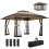 Outsunny Carpa Plegable Marrón 400 x 400 x 287 cm 1