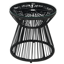 Mesa de Ratán Negro 40 x 40 x 42 cm