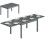 Outsunny Mesa Jardín Extensible Gris 270 x 90 x 75 cm 1