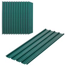 Paneles Acero Galvanizado Verde 129 x 45 cm