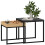 Homcom Mesas de Café Negro 45 x 45 x 45 cm 1