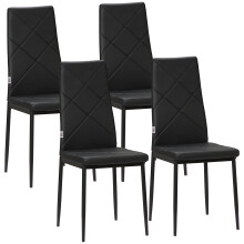 Sillas de Comedor Negro 41 x 50 x 97 cm
