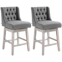 Taburetes de Bar Gris 46 x 57 x 101 cm