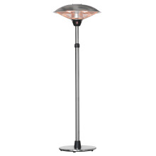 Calentador para Exterior Gris 58.5 x 58.5 x 200 cm