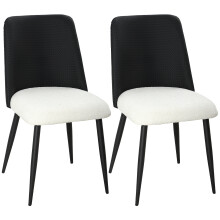 Sillas de Comedor Negro 47.5 x 57 x 84 cm