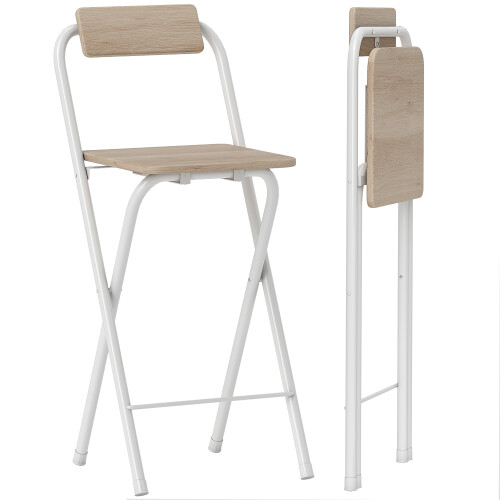 Homcom Taburetes de Bar Marrón 37 x 45 x 87 cm