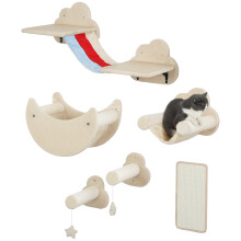 Estantes para Gato Beige 105 x 34 x 28 cm