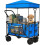 Outsunny Carro de Playa Azul 125 x 59 x 133 cm 1