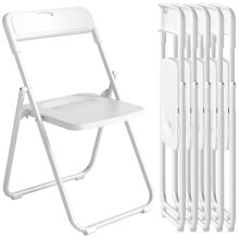 Sillas Plegable Blanco 48.5 x 47 x 75 cm