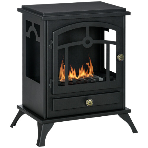 Homcom Chimenea de Etanol Negro 45 x 28 x 54 cm