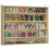 Homcom Vitrina Expositora Marrón 80 x 9.5 x 60 cm 1