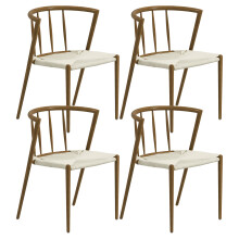 Sillas de Comedor Marrón 51 x 51 x 71 cm