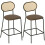 Homcom Taburetes de Bar Marrón 45 x 50 x 97 cm 1