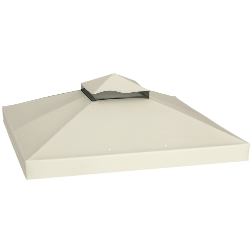 Outsunny Techo de Repuesto Beige 300 x 300 cm