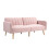 Homcom Sofá Cama Rosa 173 x 75 x 73 cm 1