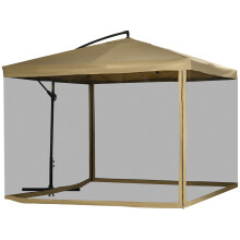 Sombrilla de Jardín Beige 296 x 296 x 265 cm