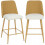 Homcom Taburetes de Bar Marrón 45 x 54.5 x 94 cm 1