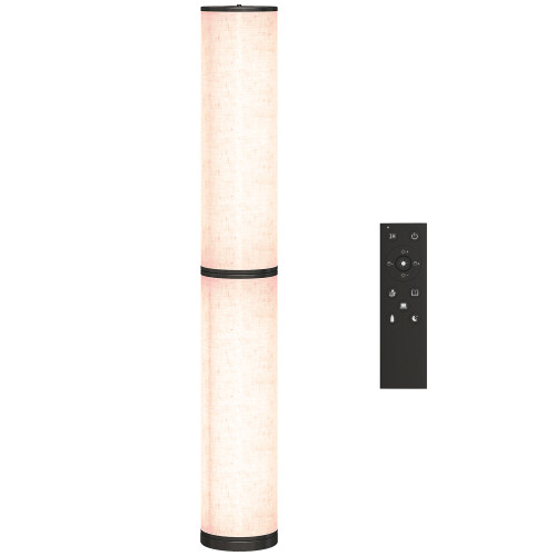 Homcom Lámpara de Pie Beige 20 x 20 x 135 cm