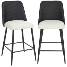 Taburetes de Bar Negro 45 x 54.5 x 94 cm