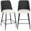 Homcom Taburetes de Bar Negro 45 x 54.5 x 94 cm 1