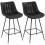 Homcom Taburetes de Bar Negro 47 x 54.5 x 97.5 cm 1
