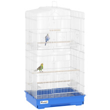 Jaula para Pájaro Azul 46.5 x 35.5 x 92 cm