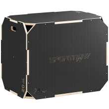 Cajón Pliométrico Negro 76 x 61 x 51 cm