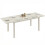 Outsunny Mesa Jardín Extensible Blanco 225 x 85 x 75 cm 1