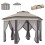 Outsunny Carpa Plegable Bicolor 405 x 340 x 285 cm 1