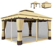 Cenador de Jardín Beige 370 x 300 x 275 cm