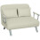 Homcom Sofá Cama Doble Beige 111 x 80 x 78 cm 1